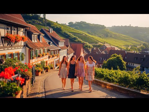 Видео: Германия 🇩🇪. Я нашел самый красивый винный деревню с великолепной архитектурой.
