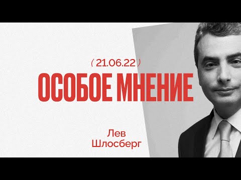 Видео: Особое мнение / Лев Шлосберг // 21.06.22