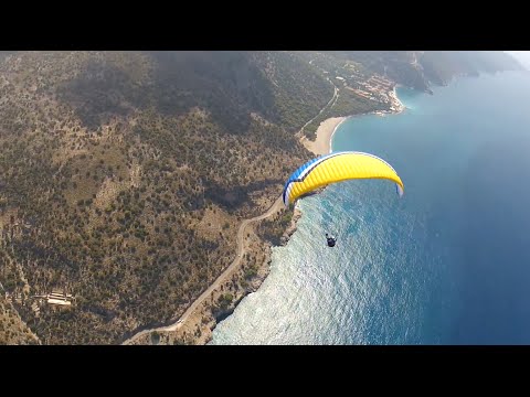 Видео: Полёт на параплане в Олуденизе. Турция, 2014. Очень красиво. Paragliding Oludeniz 2014