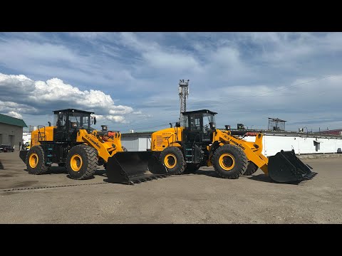 Видео: Фронтальные погрузчики Lonking, модели ZL50GC и LG855GB