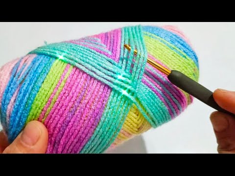 Видео: ОБЯЗАТЕЛЬНО ПОПРОБУЙТЕ! 😱 Всего 2 ряда крючком — очень простой и красивый узор 👌