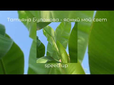 Видео: Татьяна Буланова - ясный мой свет | speed up