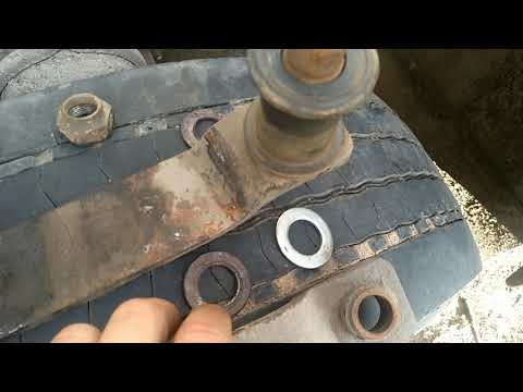 Видео: камаз , передний стабилизатор ,хватит брякать, мой способ устранения.