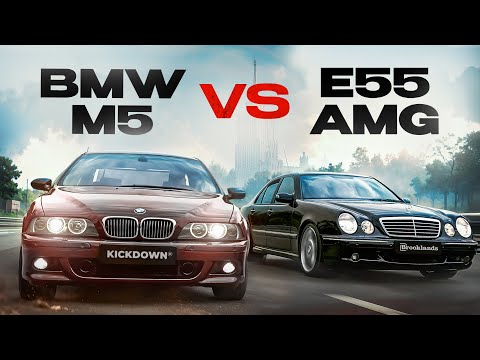 Видео: BMW M5 E39 против Mercedes E55 AMG W210 - немецкие Легенды 2000-х!