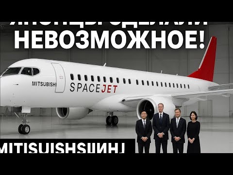 Видео: "Японцы СДЕЛАЛИ невозможное! 😱 Новый самолёт Mitsubishi SpaceJet поразил весь мир!" 