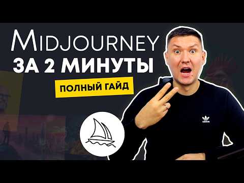 Видео: Midjourney за 2 минуты! Полный гайд по работе с сервисом Midjourney.