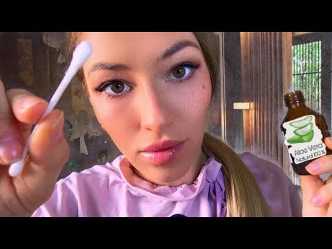 Видео: ASMR Дерматолог Глубокая чистка кожи | Dermatologist Deep Skin Cleaning