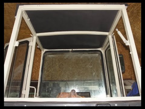 Видео: Стеля на ЮМЗ. Обшивка кабіни ЮМЗ. Металева стеля на ЮМЗ