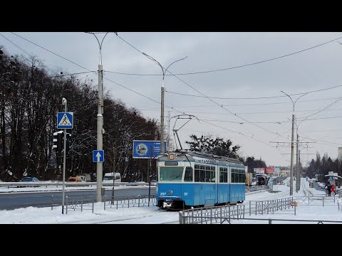 Видео: Зимний винницкий трамвай