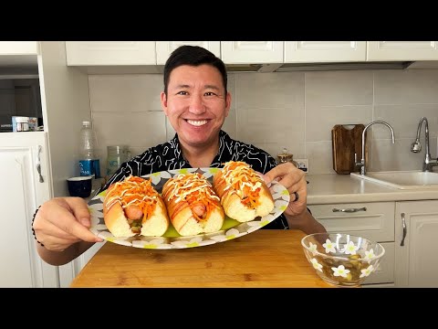 Видео: МУКБАНГ ДОМАШНИЕ ХОТ ДОГИ Mukbang hot dogs не асмр 