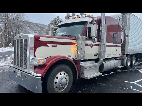 Видео: СНЕГ прибыл в Нью-Йорк | Новые фары для моего Peterbilt 589 | Ещё один ОБЪЕЗД