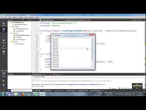 Видео: Qt - Модель с загрузкой данных по частям