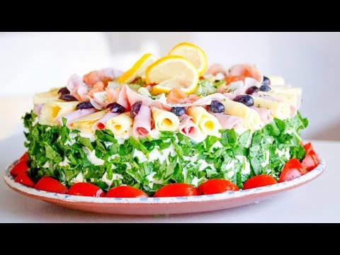 Видео: Шведский бутербродный торт с ветчиной "Smörgåstårta"!