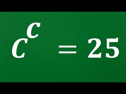 Видео: Очень красивое показательное уравнение | Сможете ли вы решить это уравнение? | Математическая оли...