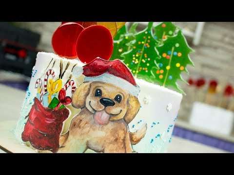 Видео: 🎉Новогодний торт с 🍯медовыми леденцами🍭- Я - ТОРТодел!