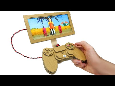 Видео: САМОДЕЛЬНАЯ ПРИСТАВКА С ИГРОЙ В КАЛЬМАРА 😍🎮