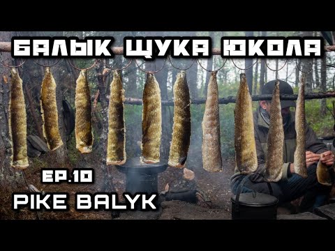 Видео: Вялим Балык из Щуки ЮКОЛА | Нашел Печку в Тайге | Рыболовные Приключения на Кольском Полуострове