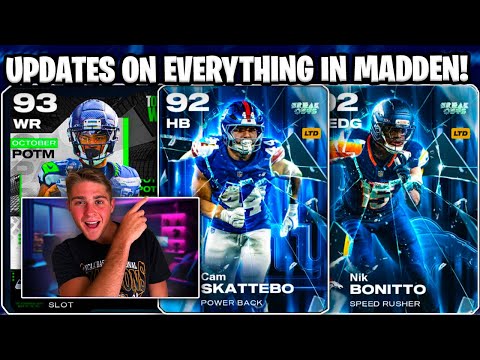 Видео: ОБНОВЛЕНИЯ ВСЕГО В MADDEN 26! РАСКРЫТИЯ BREAKOUTS ЧАСТЬ 2! ОБНОВЛЕНИЕ MISSING 90 OVERALL + МНОГОЕ...