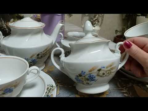 Видео: Редкий сервиз ...собрала по крупицам....Ур-р-рррааа!!!