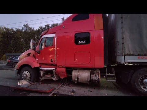 Видео: Авария!! мне разбили Петербилт387