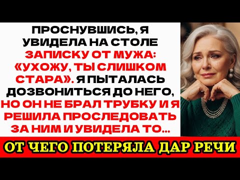 Видео: Муж назвал меня старухой и ушёл. Через неделю он стоял на коленях у моей двери