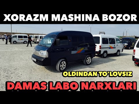 Видео: ХОРАЗМ МАШИНА БОЗОРИ ДАМАС НАРХЛАРИ ЛАБО НАРХЛАРИ 2025-ЙИЛ🔥 Xorazm Moshina Bozori damas narxlari👍gm+