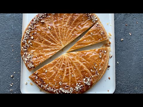 Видео: Вариант формовки королевской галеты. Начинка франжипан