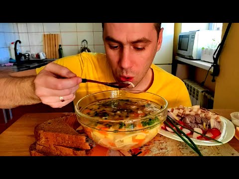 Видео: МУКБАНГ / ПРИГОТОВИЛ СУП С ФРИКАДЕЛЬКАМИ / MUKBANG SOUP / eating show / 먹방