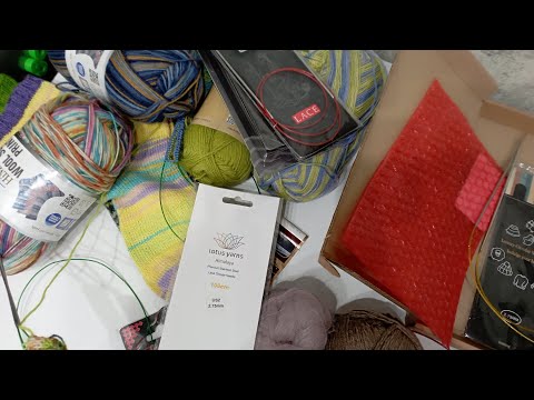 Видео: Пришли новые спицы и новая пряжа. Пробую. Сравниваю