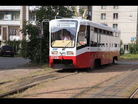 Видео: Два московских трамвая вышли на маршрут №13 в Новосибирске