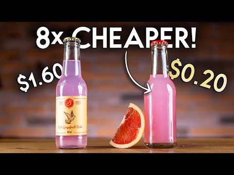 Видео: Приготовьте лучшую, простую и дешевую газировку из розового грейпфрута!