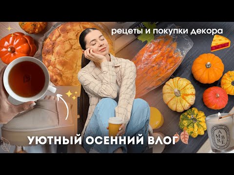 Видео: Уютный Осенний Влог🍂 рецепты, покупка декора и что я буду носить осенью 2024