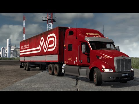 Видео: 2078 / ETS2 1.56 / Peterbilt 387 / Русская сборка / Взял груз на Магадан.