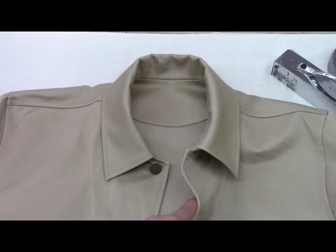 Видео: Как сшить воротник хлопкового пиджака для мужчин