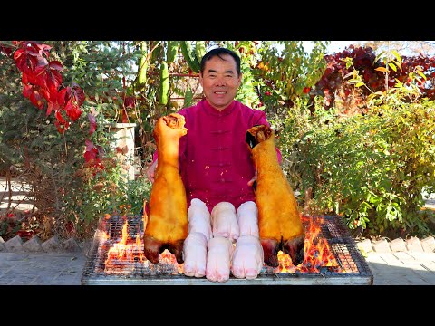 Видео: Секретные гигантские мясные рулеты! Тушёное мясо говяжьих ножек оборачивает свиные ножки!