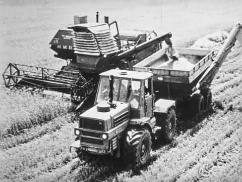 Видео: 1977 ГОД. Организация уборки хлебов уборочно-транспортными КОМПЛЕКСАМИ. АРХИВЫ СССР.