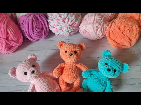 Видео: Мишка за час || Пять готовых работ|| Глазки с АлиЭкспресс ||