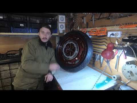 Видео: Переднее колесо Honda GL 1500