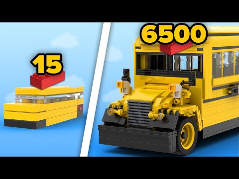 Видео: Школьные автобусы LEGO разных масштабов | Сравнение