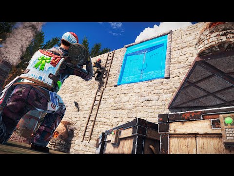 Видео: Rust - Врыв в базу клана моих соседей. Онлайн рейд огромного поселения в зимнем биоме!