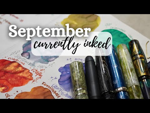 Видео: ✨ Текущие перьевые ручки с чернилами на сентябрь 2025 года ✨