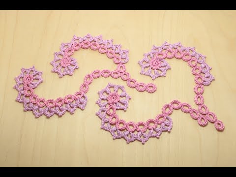 Видео: Вязание ажурного ЗАВИТКА мотив ирландского кружева crochet motif irish lace