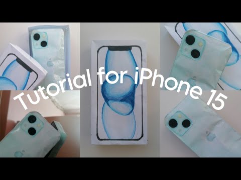 Видео: туториал на бумажный айфон | Tutorial on paper iPhone 15📱