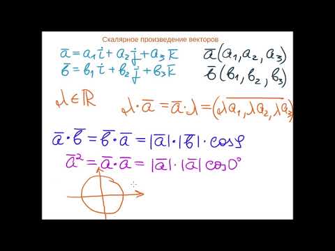 Видео: Скалярное произведение векторов