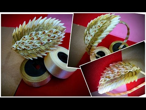 Видео: DIY Kanzashi Headband 01/DIY Головная повязка Канзаси 01