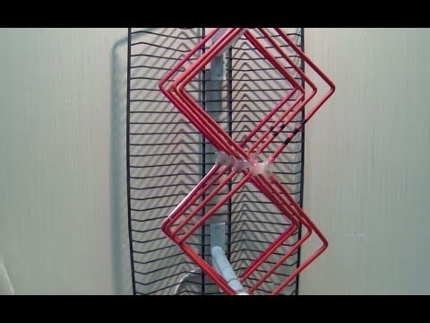 Видео: Антенна для цифрового эфирного ТВ  DVB-T2 с увеличенным коэффициентом усиления