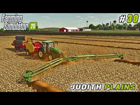 Видео: Транспортировка зерна, сбор кукурузы и соломы | Farming Simulator 25 | Джудит Плейнс | №30