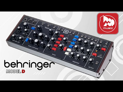 Видео: BEHRINGER MODEL D - рэковый аналоговый синтезатор