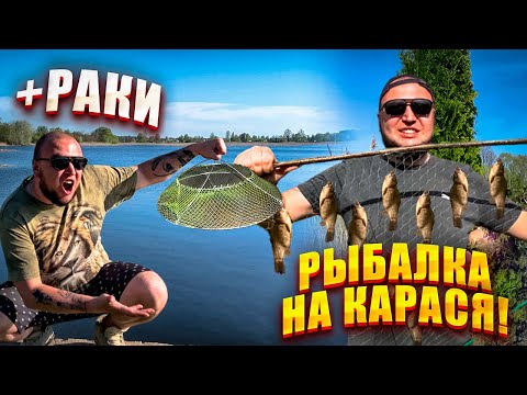 Видео: РЫБАЛКА на ПОПЛАВОК / ЛОВИМ РАКОВ РУКАМИ /ЖАРИМ КАРАСЕЙ
