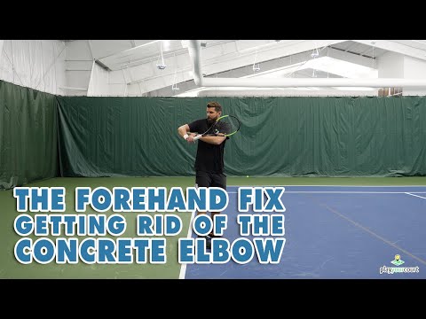 Видео: Исправление удара справа, избавление от бетонного локтя — урок тенниса